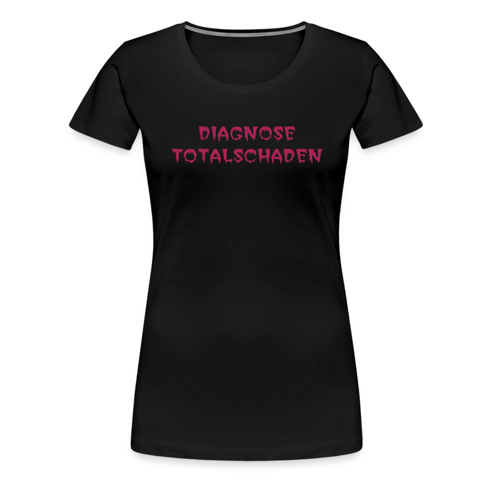 SSW1810 Tshirt DIAGNOSE TOTALSCHADEN - Schwarz