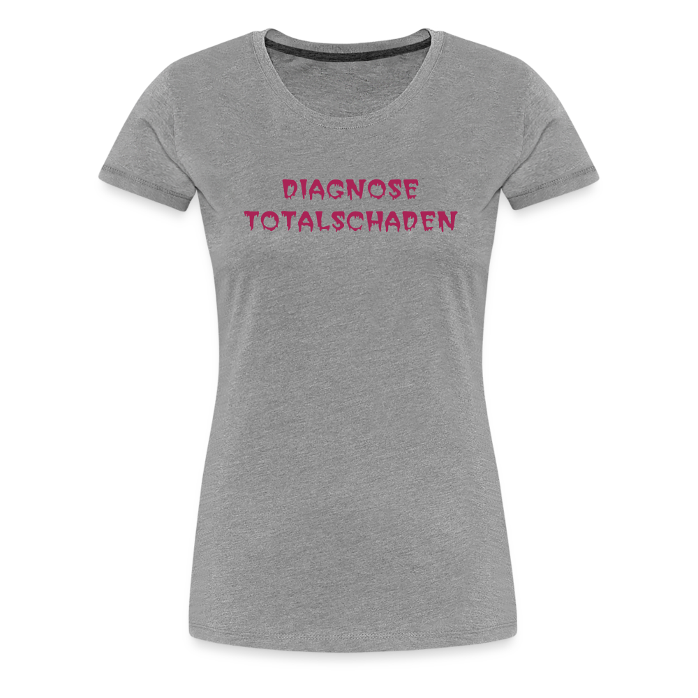 SSW1810 Tshirt DIAGNOSE TOTALSCHADEN - Grau meliert