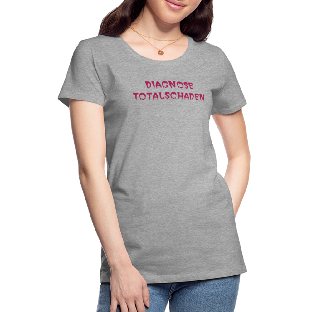 SSW1810 Tshirt DIAGNOSE TOTALSCHADEN - Grau meliert