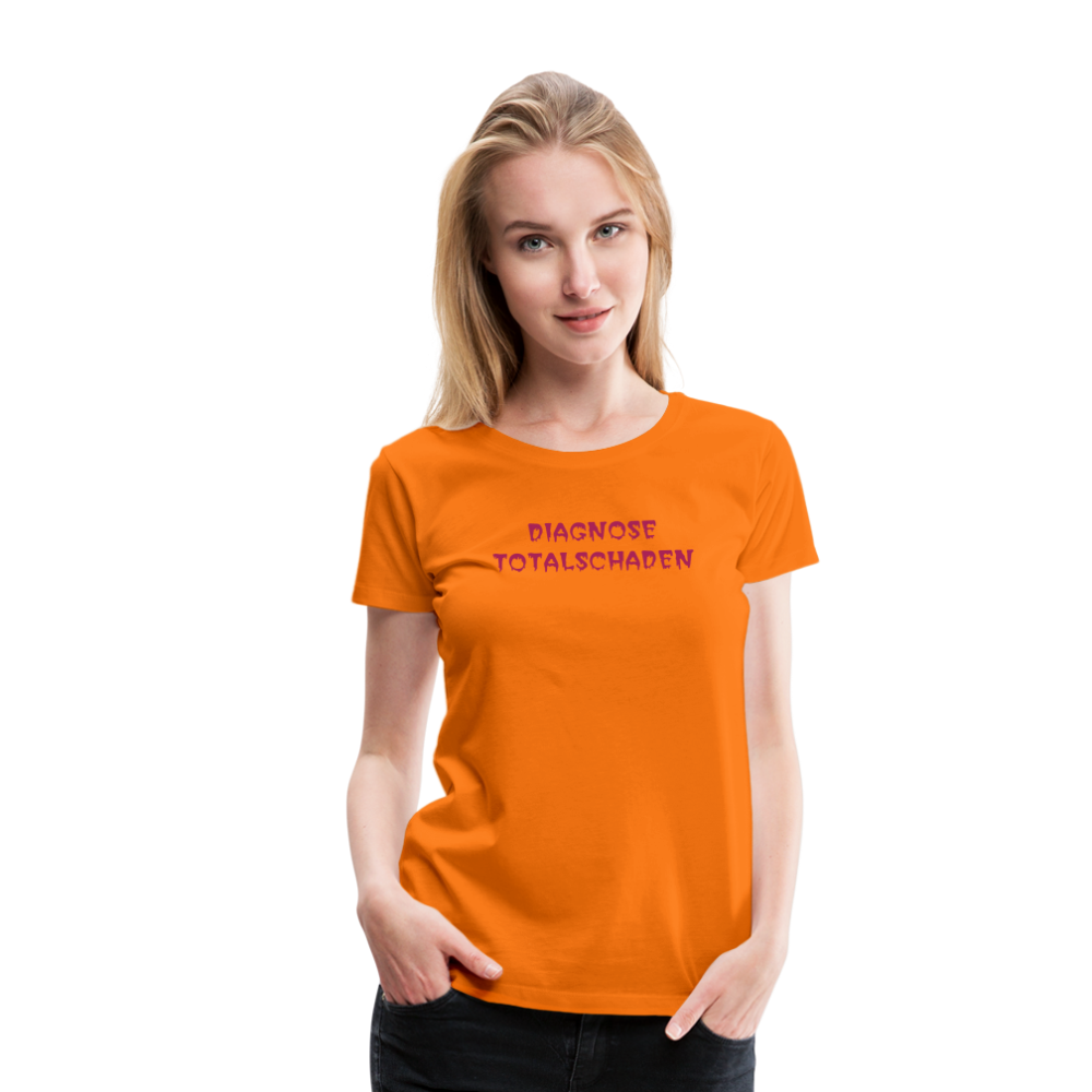 SSW1810 Tshirt DIAGNOSE TOTALSCHADEN - Orange
