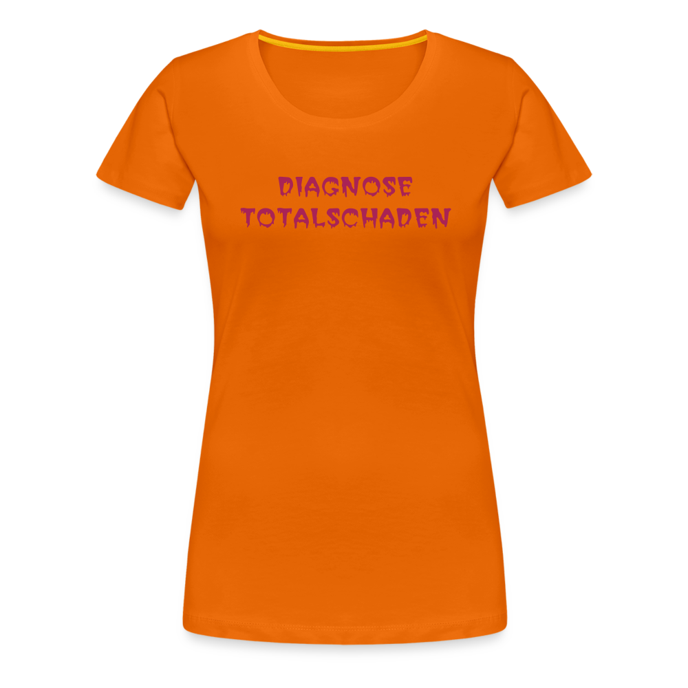 SSW1810 Tshirt DIAGNOSE TOTALSCHADEN - Orange