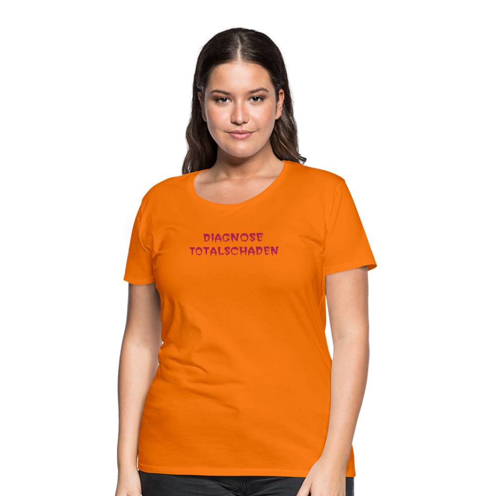 SSW1810 Tshirt DIAGNOSE TOTALSCHADEN - Orange