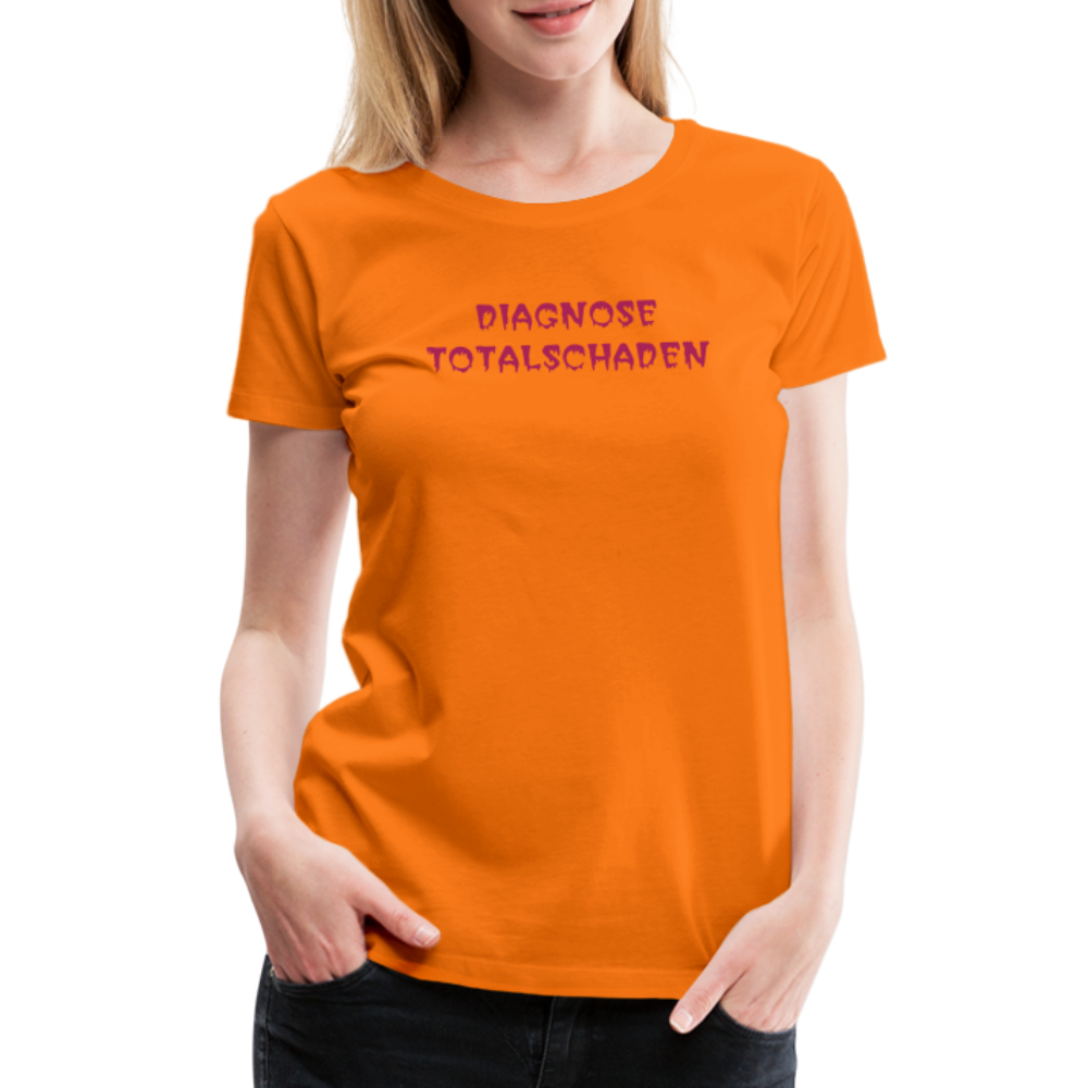 SSW1810 Tshirt DIAGNOSE TOTALSCHADEN - Orange