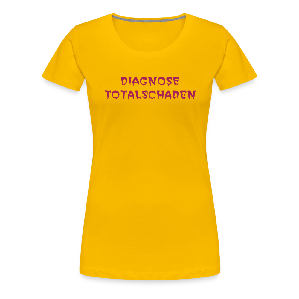 SSW1810 Tshirt DIAGNOSE TOTALSCHADEN - Sonnengelb