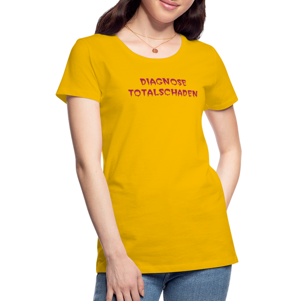 SSW1810 Tshirt DIAGNOSE TOTALSCHADEN - Sonnengelb