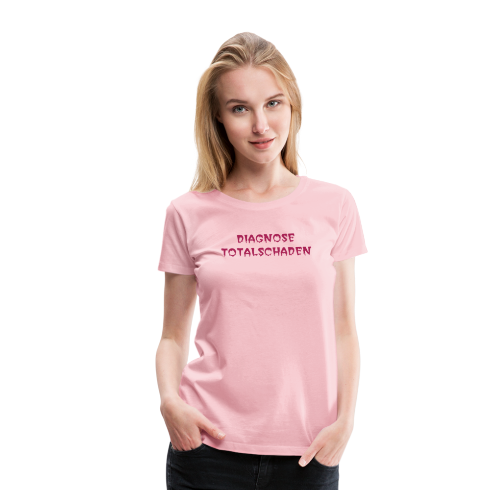 SSW1810 Tshirt DIAGNOSE TOTALSCHADEN - Hellrosa