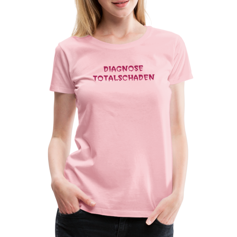 SSW1810 Tshirt DIAGNOSE TOTALSCHADEN - Hellrosa