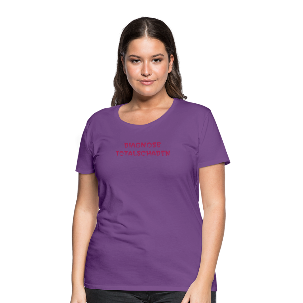 SSW1810 Tshirt DIAGNOSE TOTALSCHADEN - Lila