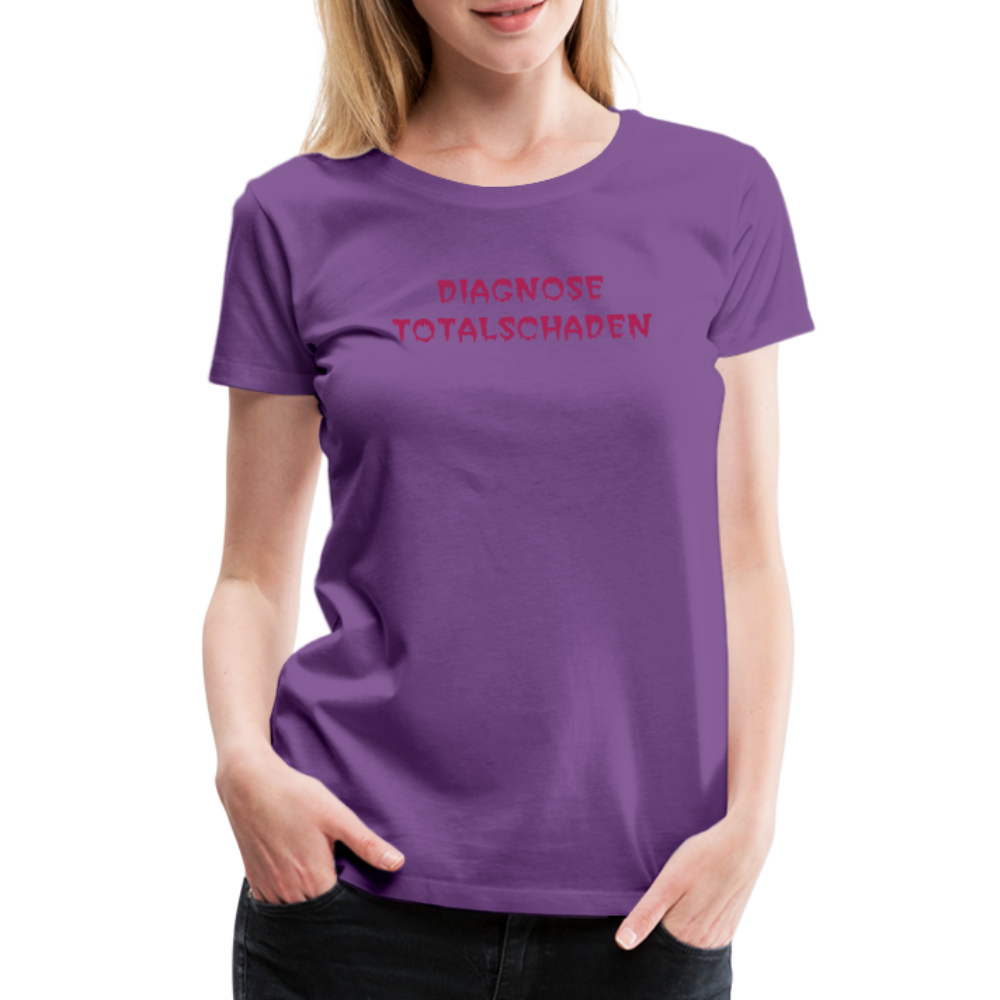 SSW1810 Tshirt DIAGNOSE TOTALSCHADEN - Lila