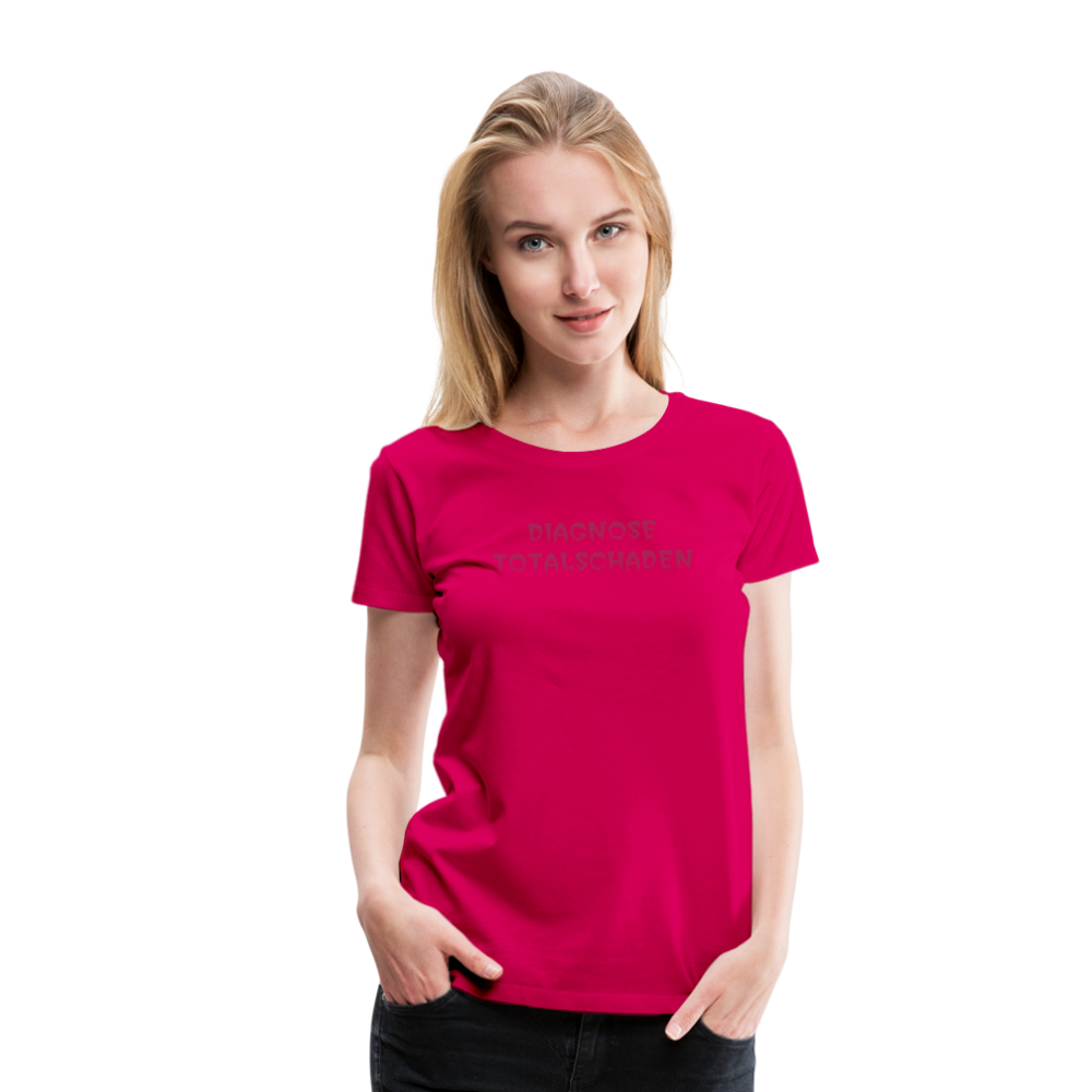 SSW1810 Tshirt DIAGNOSE TOTALSCHADEN - dunkles Pink