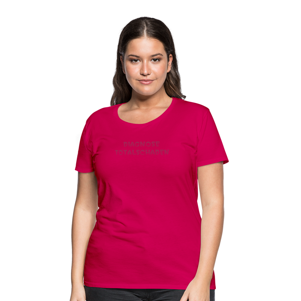 SSW1810 Tshirt DIAGNOSE TOTALSCHADEN - dunkles Pink