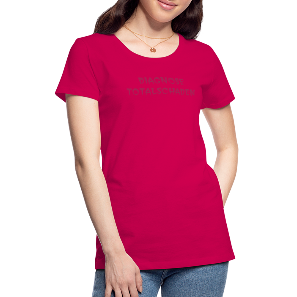 SSW1810 Tshirt DIAGNOSE TOTALSCHADEN - dunkles Pink