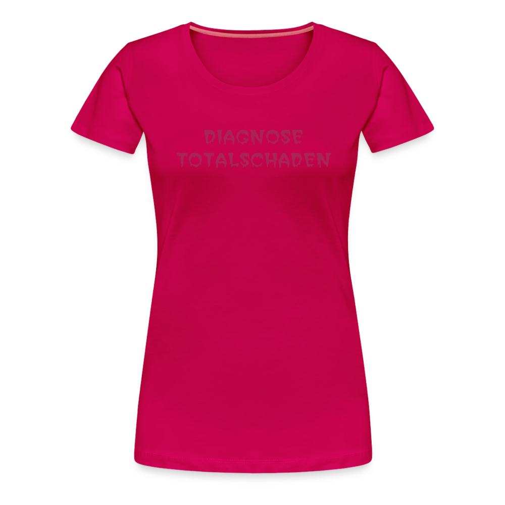 SSW1810 Tshirt DIAGNOSE TOTALSCHADEN - dunkles Pink