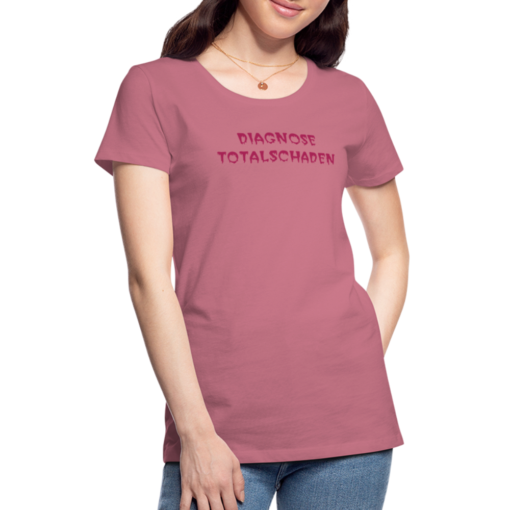 SSW1810 Tshirt DIAGNOSE TOTALSCHADEN - Malve