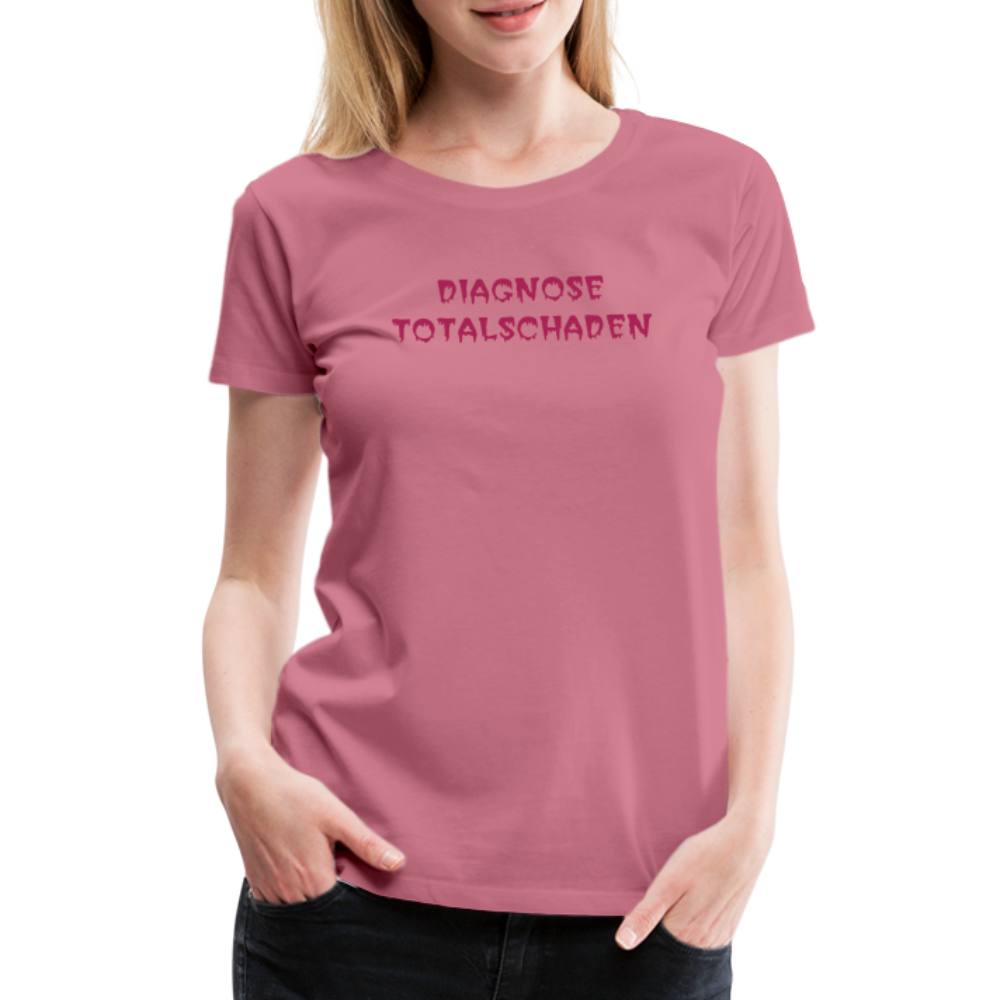 SSW1810 Tshirt DIAGNOSE TOTALSCHADEN - Malve