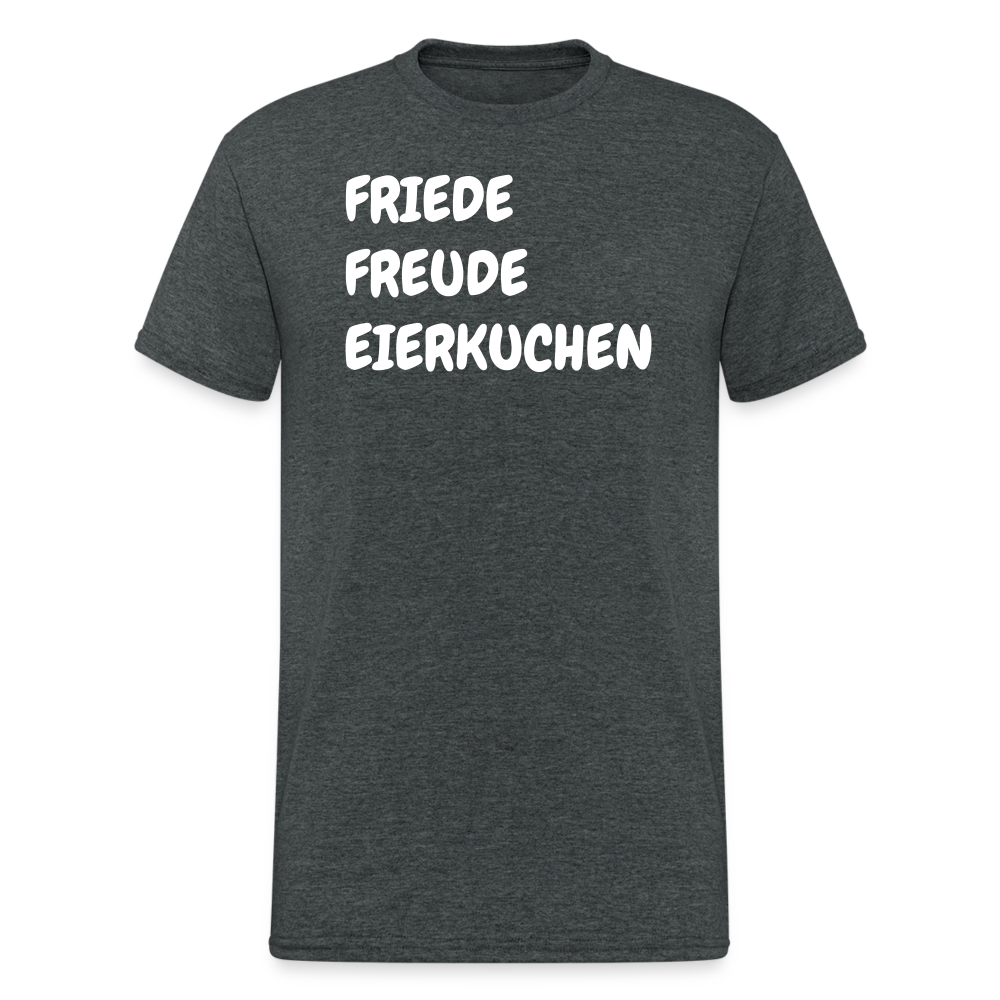 SSW1812 Tshirt FRIEDE FREUDE EIERKUCHEN - Dunkelgrau meliert