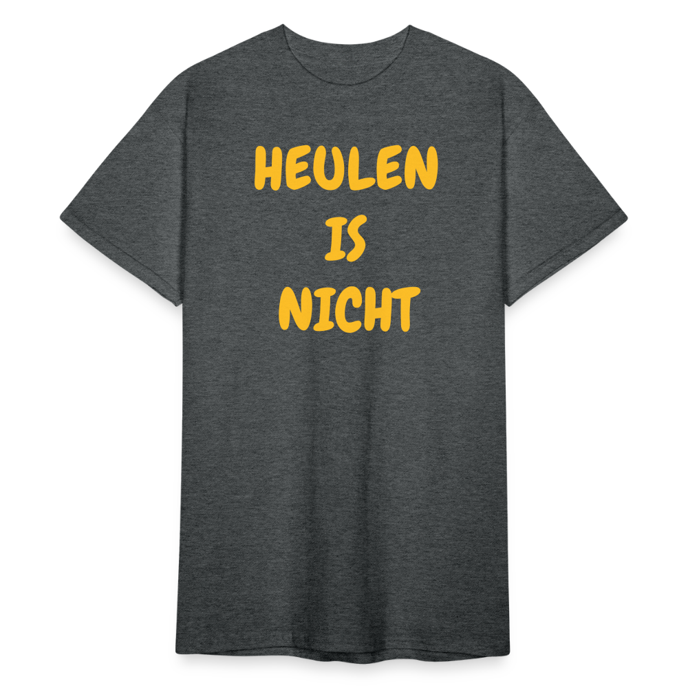 SSW1825 Tshirt HEULEN IS NICHT - Dunkelgrau meliert