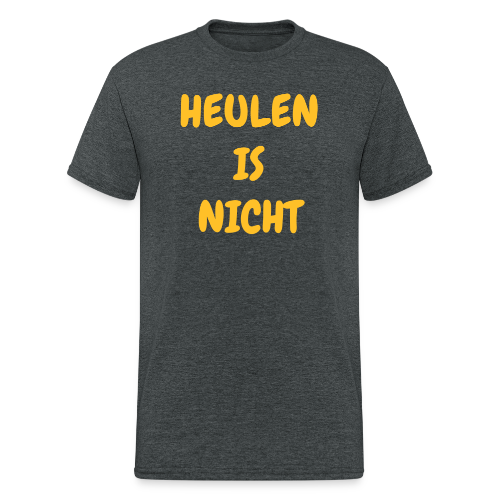 SSW1825 Tshirt HEULEN IS NICHT - Dunkelgrau meliert