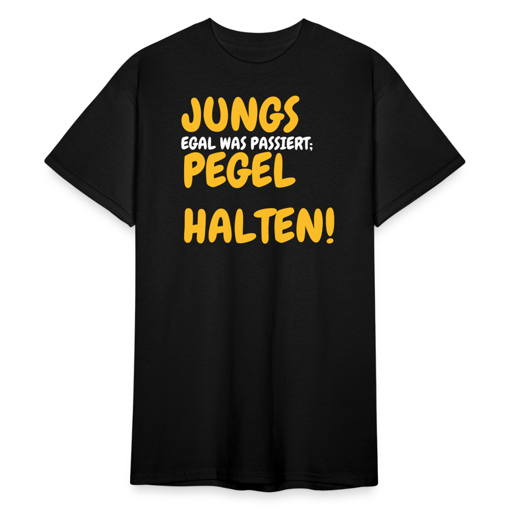 SSW1826 Tshirt JUNGS PEGEL HALTEN! - Schwarz