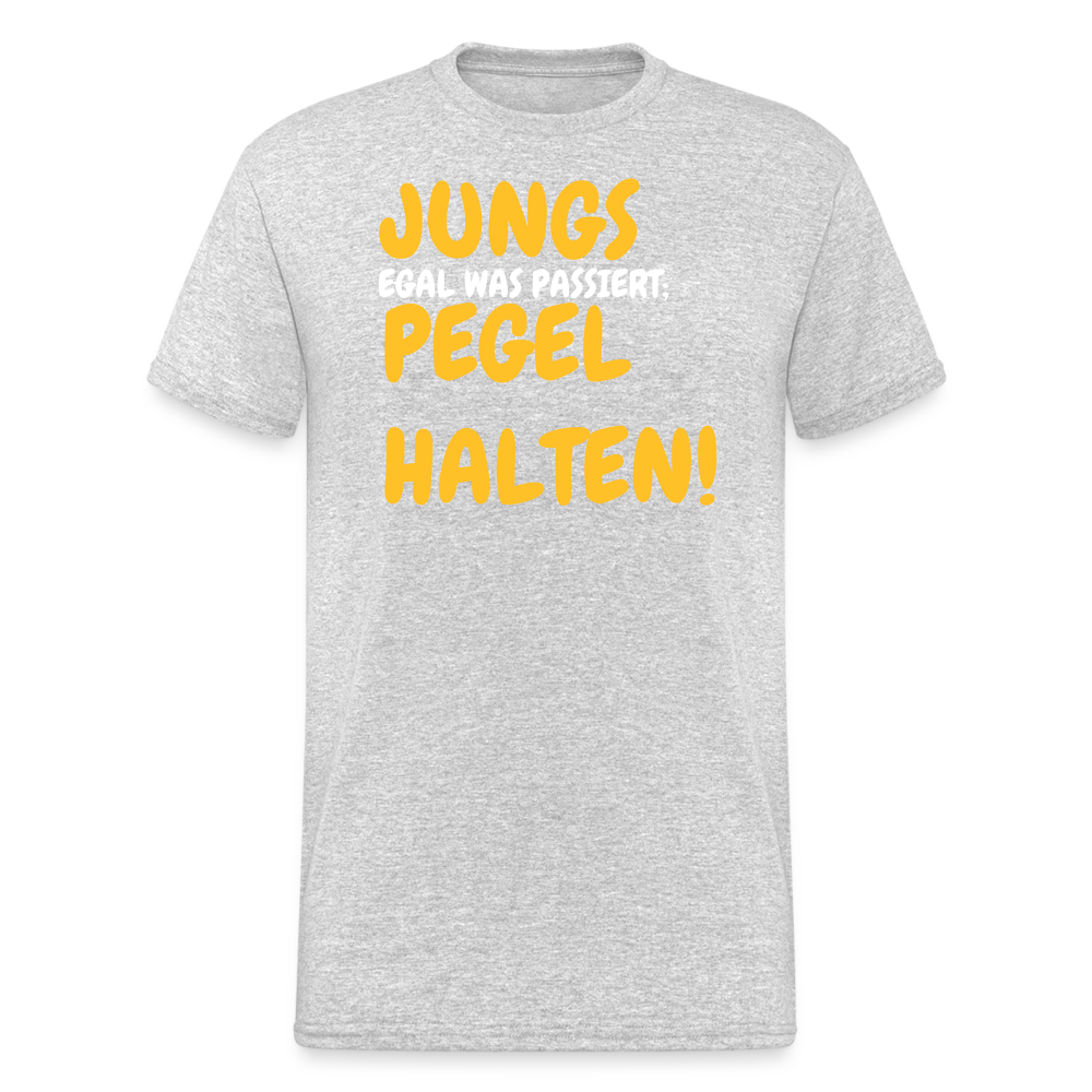 SSW1826 Tshirt JUNGS PEGEL HALTEN! - Grau meliert