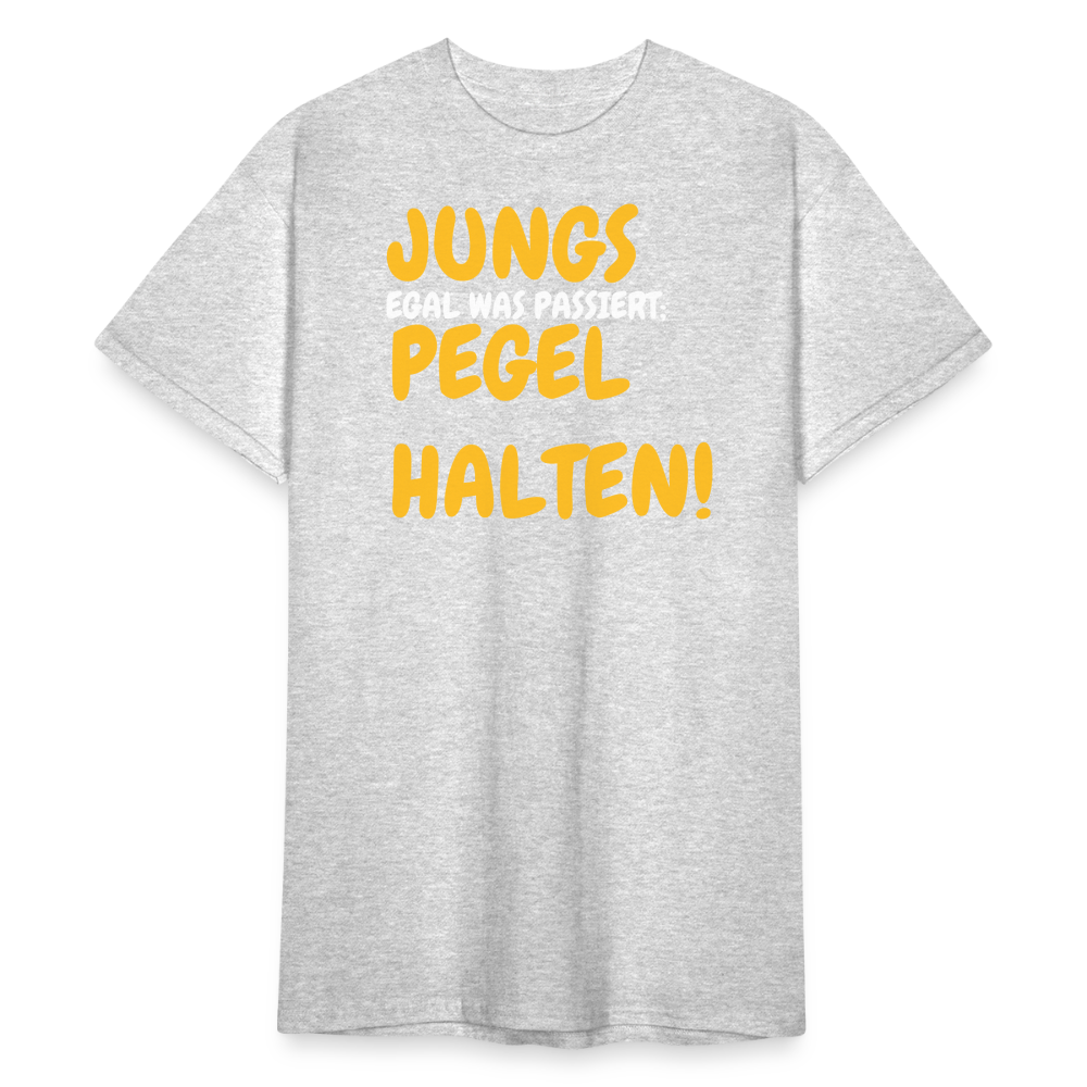 SSW1826 Tshirt JUNGS PEGEL HALTEN! - Grau meliert