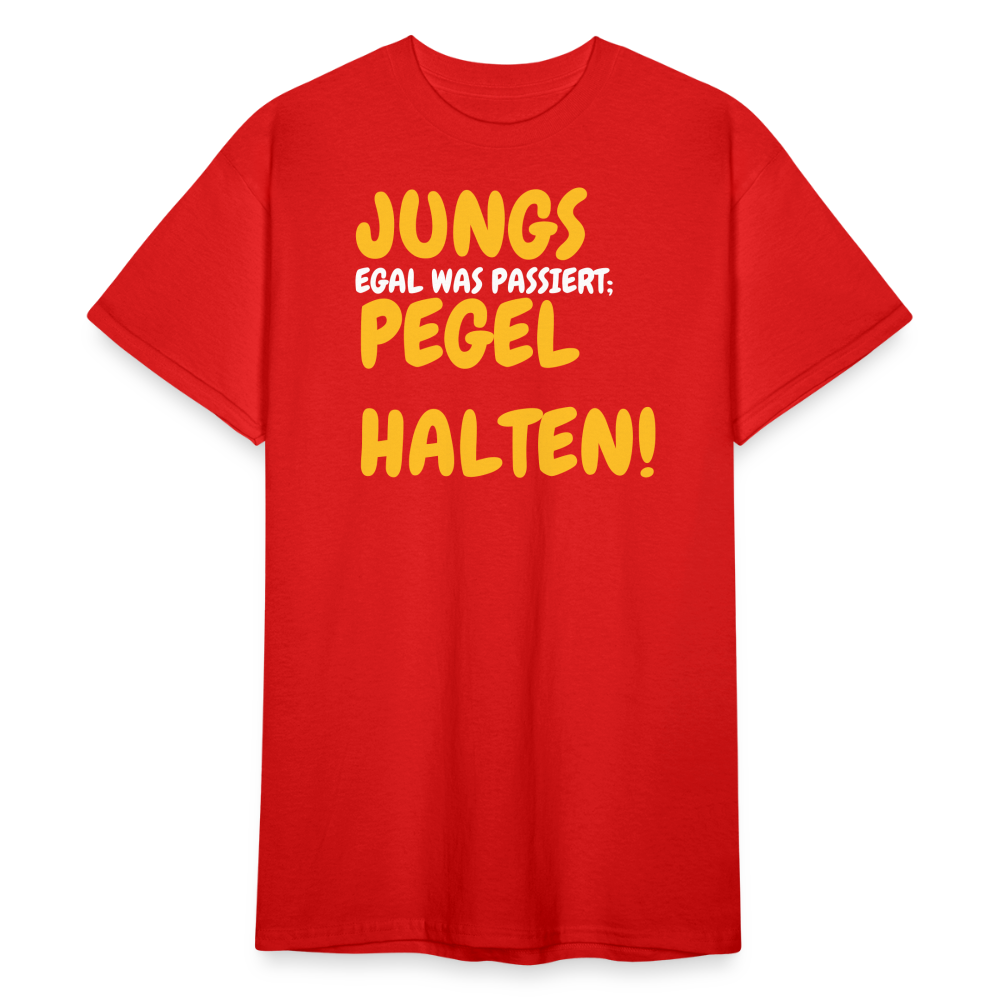 SSW1826 Tshirt JUNGS PEGEL HALTEN! - Rot