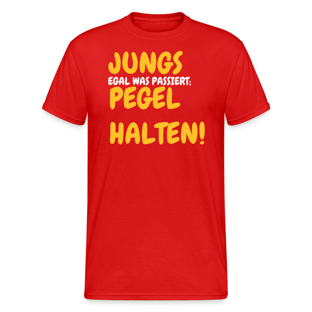 SSW1826 Tshirt JUNGS PEGEL HALTEN! - Rot