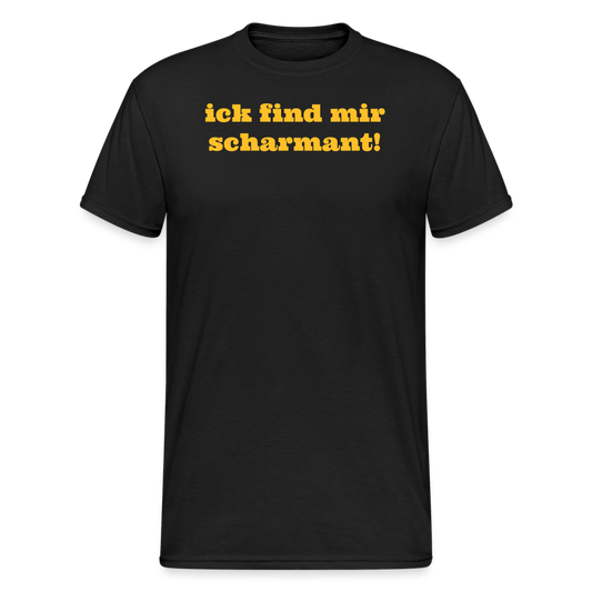 SSW1833 Tshirt ick find mir scharmant! - Schwarz