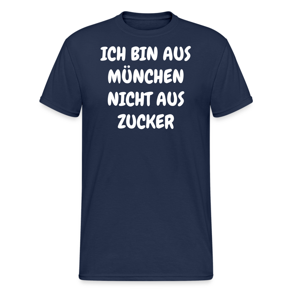 SSW1856 Tshirt ICH BIN AUS MÜNCHEN NICHT AUS ZUCKER - Navy