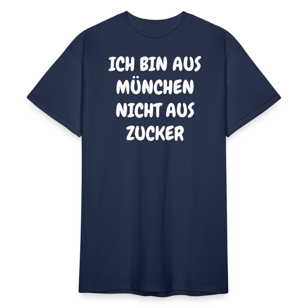 SSW1856 Tshirt ICH BIN AUS MÜNCHEN NICHT AUS ZUCKER - Navy