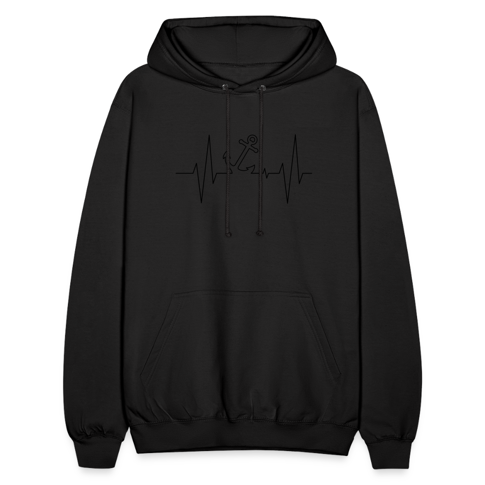 SSW1862 Hoodie  EKG-Anker - Schwarz