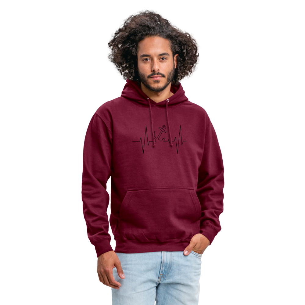 SSW1862 Hoodie  EKG-Anker - Bordeaux