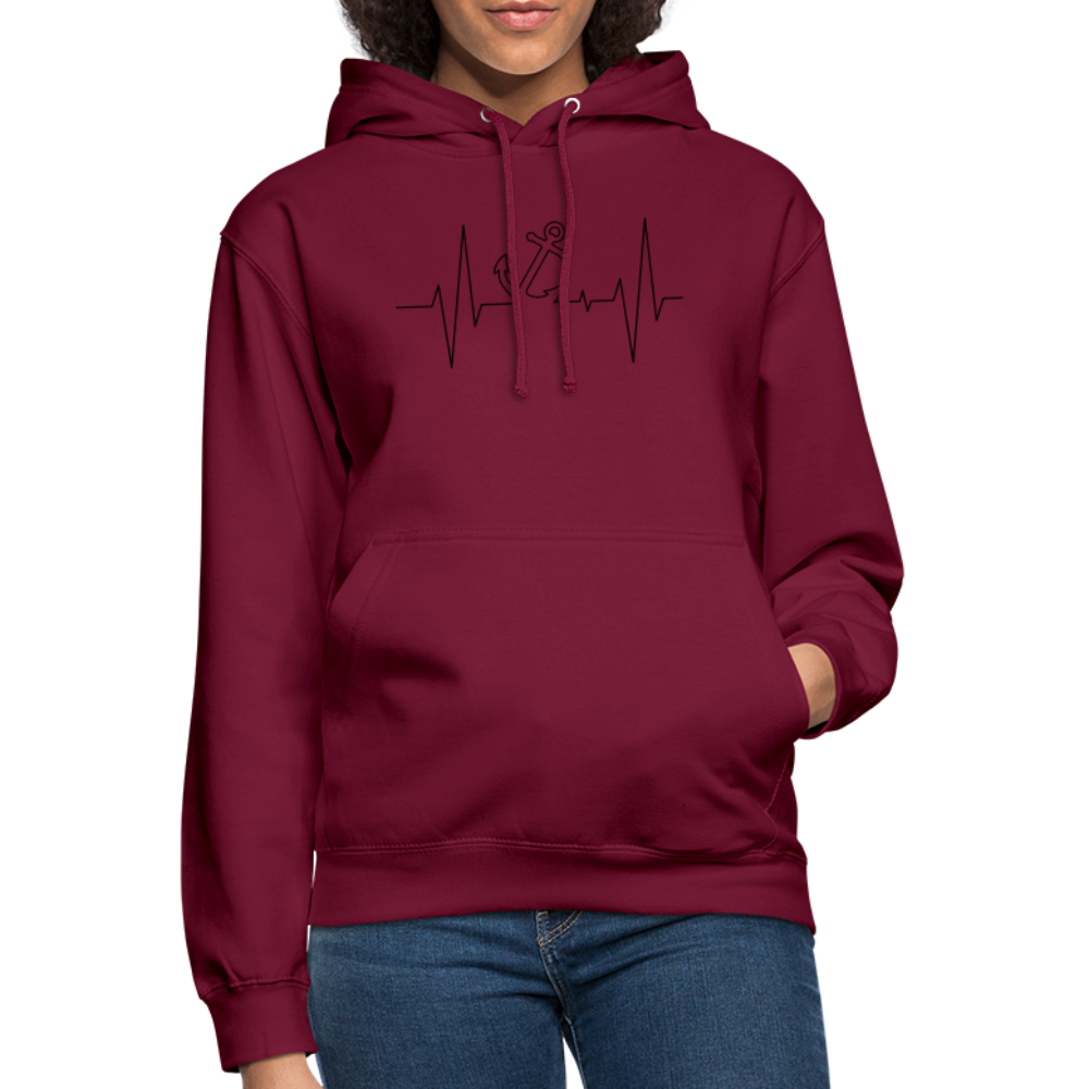 SSW1862 Hoodie  EKG-Anker - Bordeaux