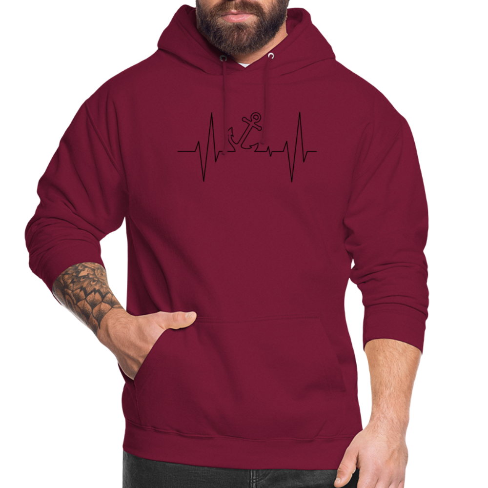 SSW1862 Hoodie  EKG-Anker - Bordeaux