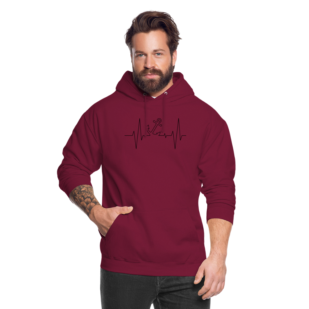 SSW1862 Hoodie  EKG-Anker - Bordeaux