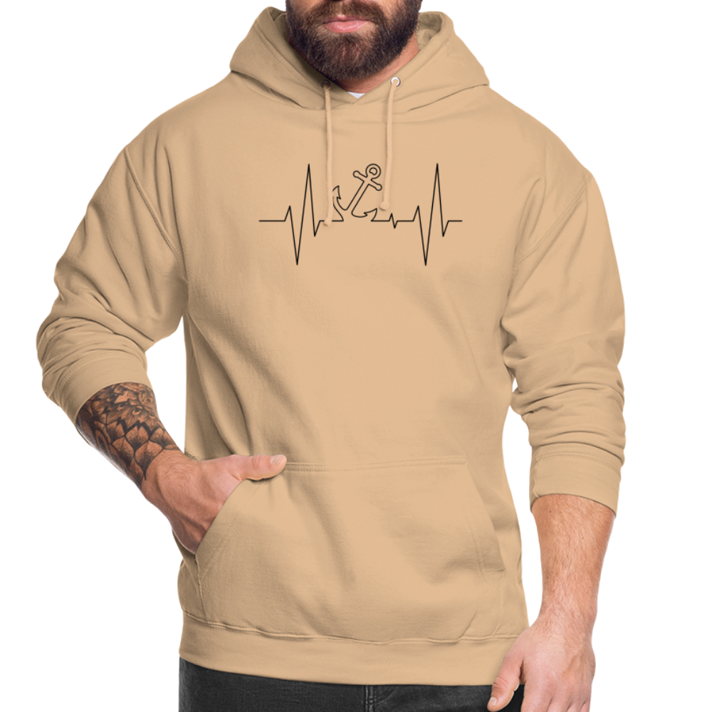 SSW1862 Hoodie  EKG-Anker - Beige