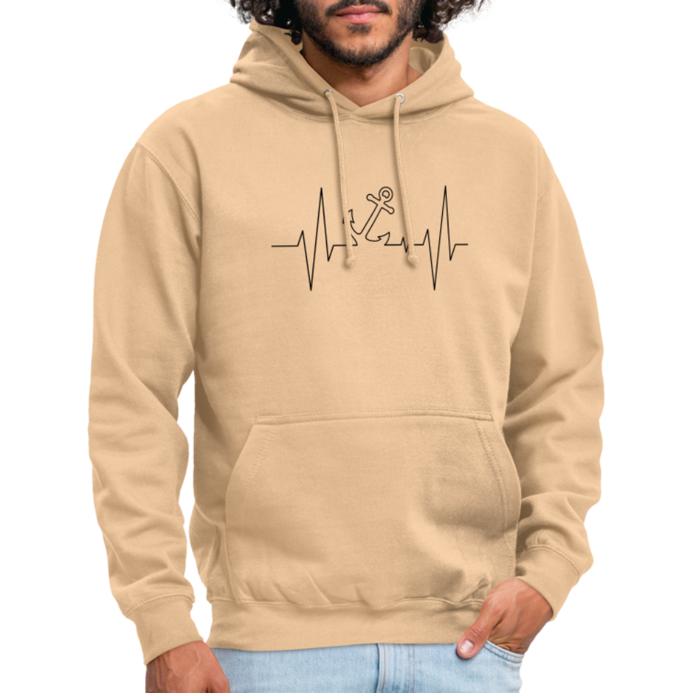 SSW1862 Hoodie  EKG-Anker - Beige