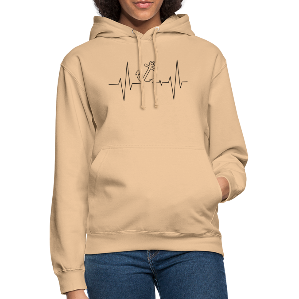 SSW1862 Hoodie  EKG-Anker - Beige