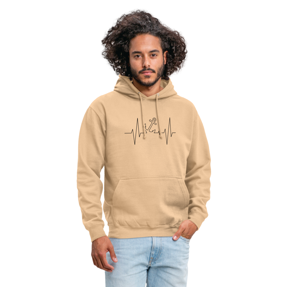 SSW1862 Hoodie  EKG-Anker - Beige