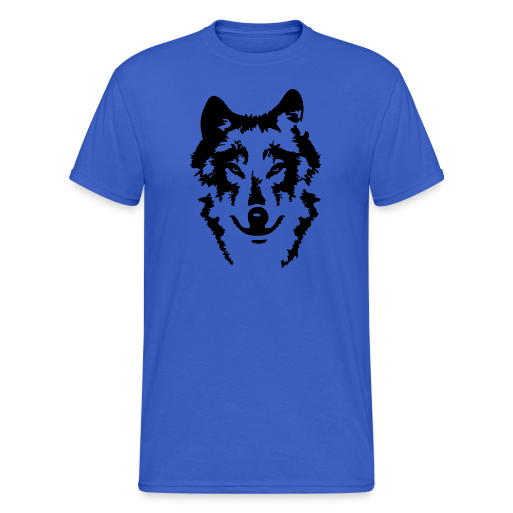 SSW1877 Tshirt Wolf Porträt - Königsblau