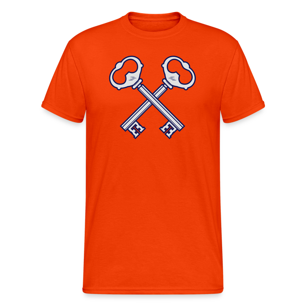 SSW1890 Tshirt Gekreuzte Schlüssel - kräftig Orange