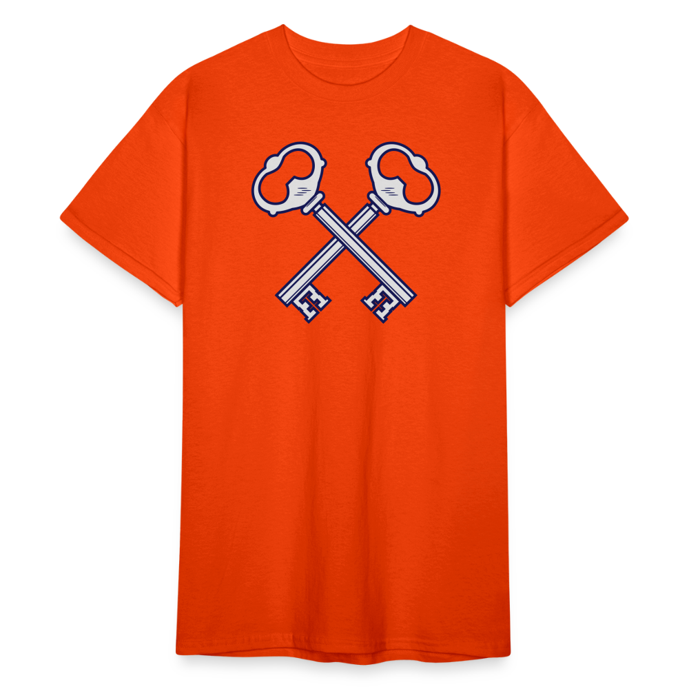 SSW1890 Tshirt Gekreuzte Schlüssel - kräftig Orange