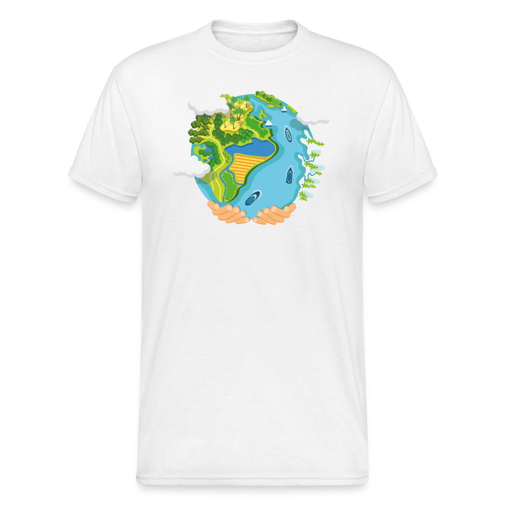 SSW1894 Tshirt water planet - weiß