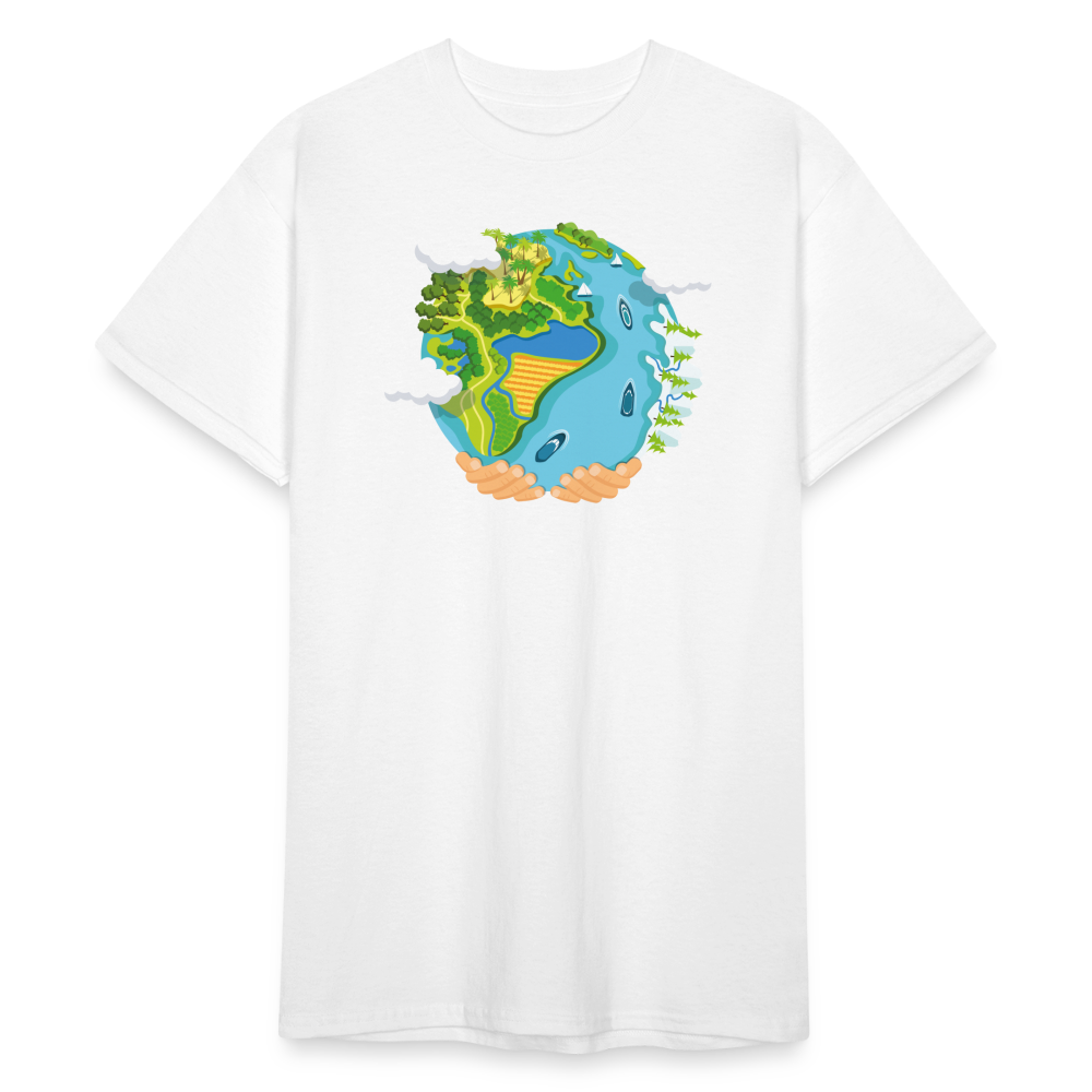 SSW1894 Tshirt water planet - weiß