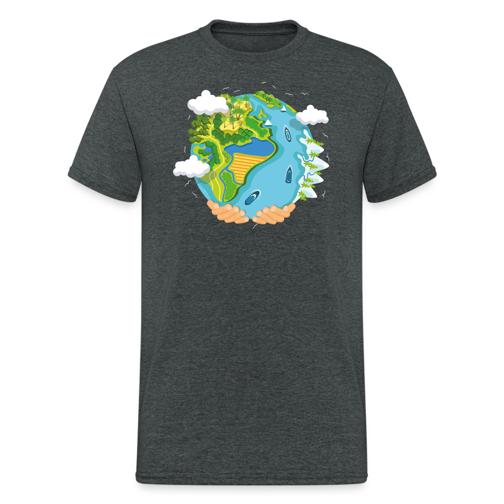 SSW1894 Tshirt water planet - Dunkelgrau meliert