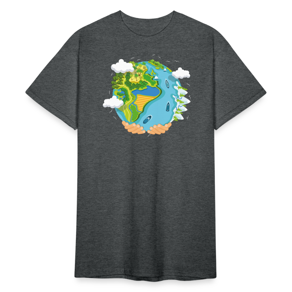 SSW1894 Tshirt water planet - Dunkelgrau meliert