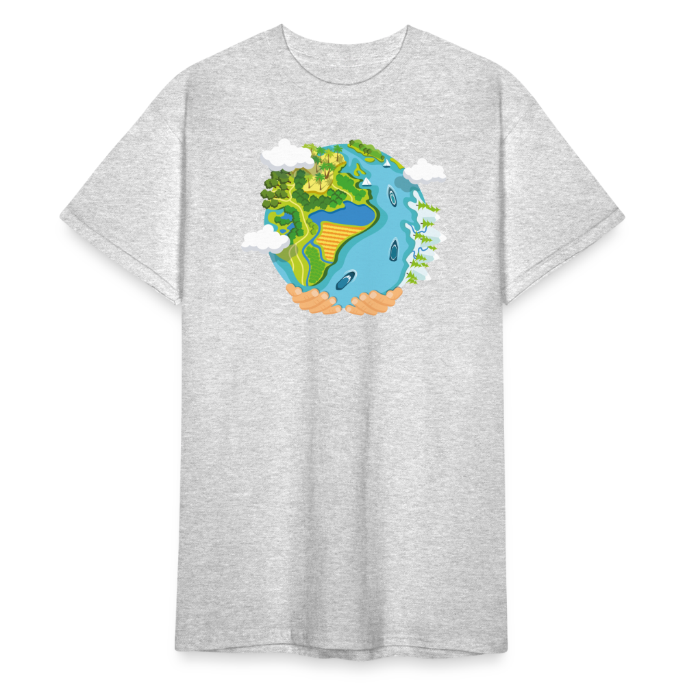 SSW1894 Tshirt water planet - Grau meliert