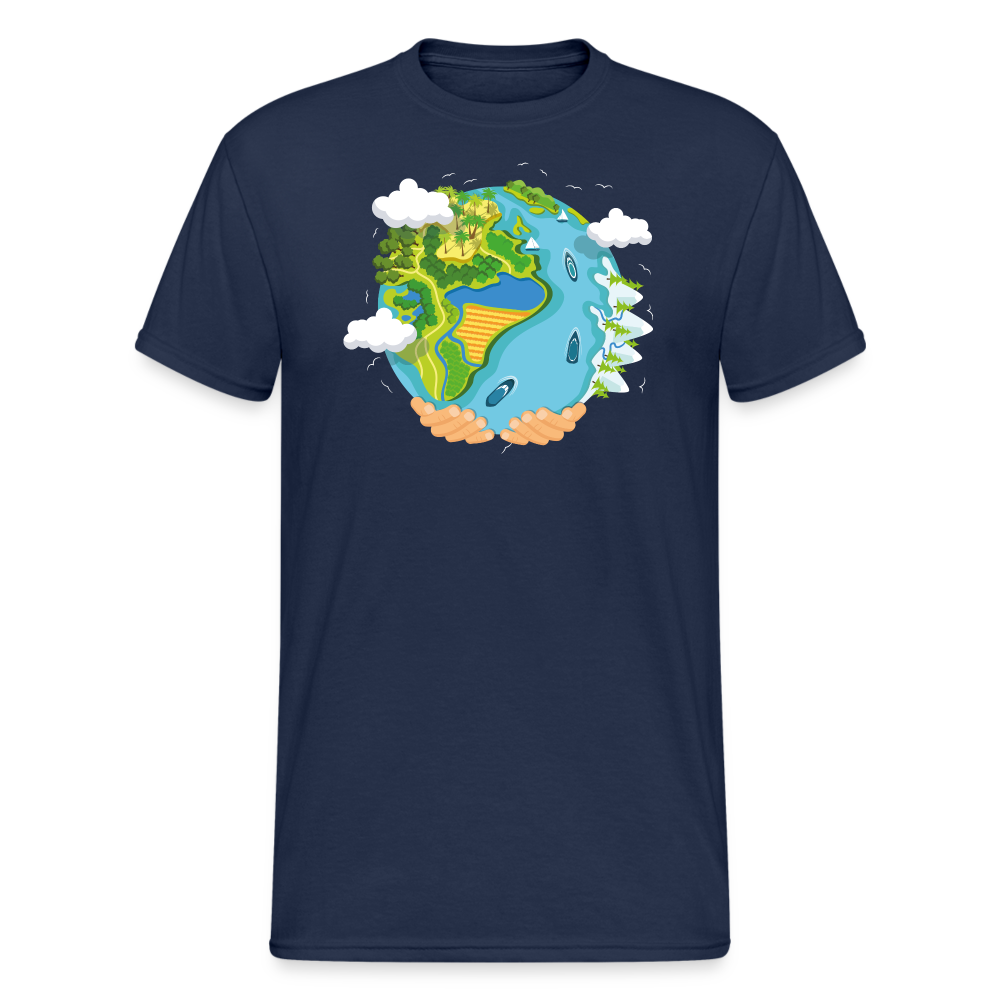 SSW1894 Tshirt water planet - Navy