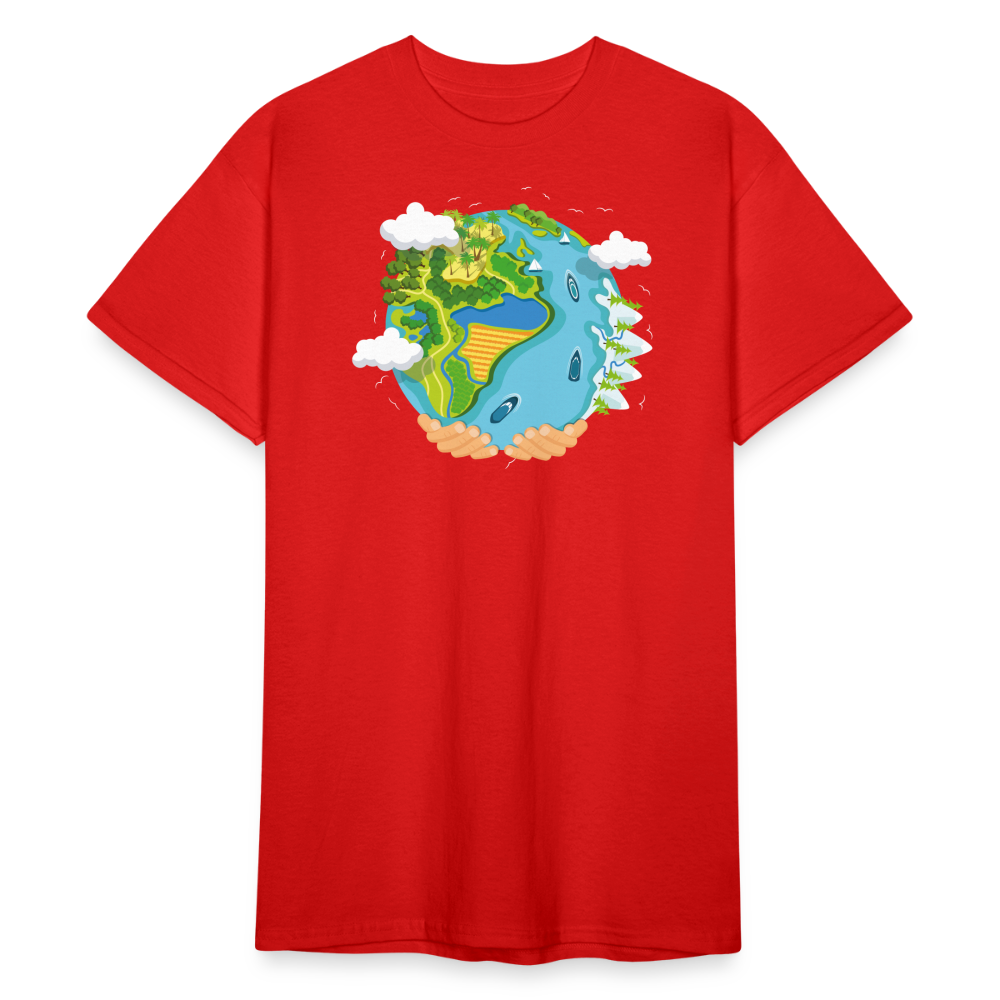 SSW1894 Tshirt water planet - Rot