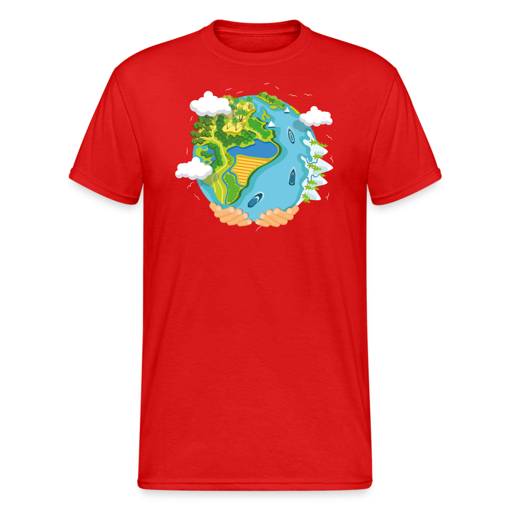 SSW1894 Tshirt water planet - Rot